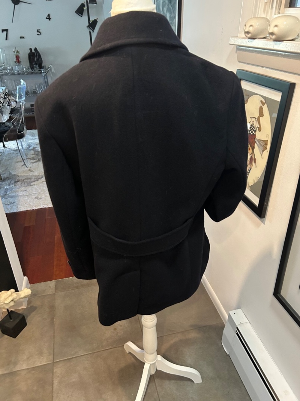Lands end ladies Lea coat black size 12 CLASSIC !!!! - Picture 6 of 6